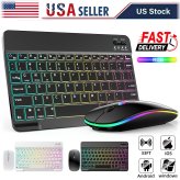 Rainbow Glow Wireless Keyboard and Mouse Set