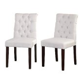 Annie Tufted Dining Chairs Gray