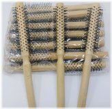 Wooden Bristle Hair Care Set - 48 Pieces