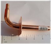 Copper PEX Elbow with Flange