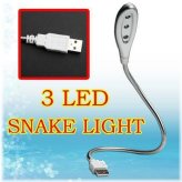 Flexilite USB LED Lamp with Adjustable Snake Neck