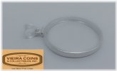 Silver Round Frame Reeded Edge Mount