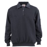 Firefighter Canvas Collar Job Shirt - Navy