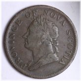 Antique Nova Scotia Half Penny Token