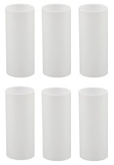 White Plastic Candle Sleeve Set