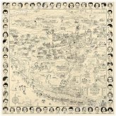 Vintage Hollywood Star Map