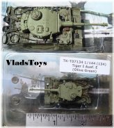 Olive Green Tiger Tank Model in 1:144 Scale by Takara