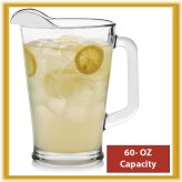 Clear Pour Glass Pitcher