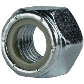 Zinc-Plated Hexagonal Lock Nuts with Nylon Insert (Grade 2 Steel)