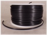 Black Lamp Cord - 25 ft Parallel 2 Wire Plastic Covered (U.L. Listed)