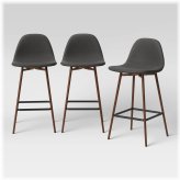 Copley Upholstered Stools - Dark Gray