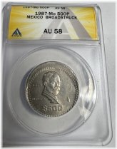 Mexican Numismatic Treasure: 1987 500 Peso Broadstruck Error Coin