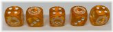 Harley-Davidson® Willie-G Skull Clear Orange Dice Set