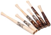 Vintage Timber Set - 6 Wooden Cigarette Holders for Regular Size Cigarettes