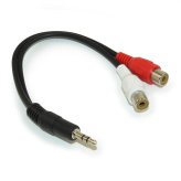 Stereo Plug to Dual RCA Adapter Cable