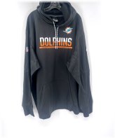 Split Logo Grey Hoodie from Miami Dolphins' Official Collection