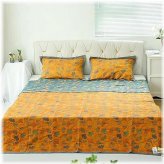 GinkgoLeaf Pattern Cotton Reversible Quilt Sets
