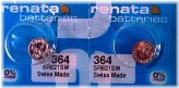 Renata SR621SW Battery Pack (2 Pieces) - Authorized Seller with Free Shipping