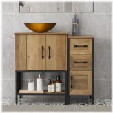 Glass Vessel Drawer Vanity