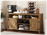 Rustic Barn Door Kitchen Cabinet