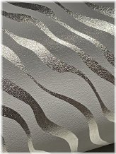 Silver Zebra Print Vintage Wrapping Paper