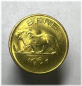 African Lion Franc - 1961 Rwanda & Burundi Gem UNC