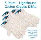 Cotton Shield Coin Gloves