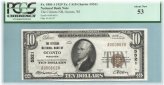 Citizens NB $10 National Currency 1929-T1 - Ch#5521 - Oconto, WI - PCGS 53