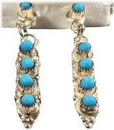 Southwestern Turquoise Stone Post Earrings