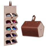 Foldable Glasses Vault - Compact Eyewear Organizer with 5 Slots