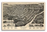 Macon, Georgia in 1887: A Historical Panoramic Map