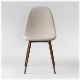 Copley Upholstered Dining Chairs in Light Gray