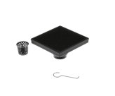 Matte Black Stainless Steel Shower Drain with Designline Cover