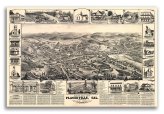 Golden Era Map of Placerville, California - 1888