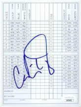 Candie Kung Signed Scorecard - JSA Authenticated
