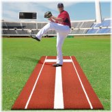 Red Synthetic Grass Turf Batting Practice Hitting Mat