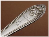 Victorian Coin Silver Josephine Tea Knife with Bell Crest, circa 1855