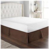 Brown Microfiber Bed Cover