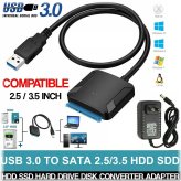 SATA Drive Adapter with Power Supply