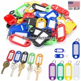 TagMate Keychains: Colorful Plastic Tags with Metal Rings