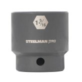 1/2-Inch Drive Shallow Impact Socket - 6-Point, 1-5/16-Inch" by Steelman Pro