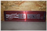 Red Wings Metal Street Sign
