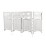 White Resin Garden Screen Panels for Enhanced Privacy and Security