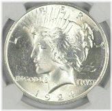 Lustrous 1924 Peace Silver Dollar - Bulk Savings Available