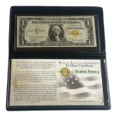 North Africa Yellow Seal $1 WWII Emergency Bank Note