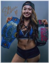 Skye Blue Authentic Signed Wrestling Photograph with COA