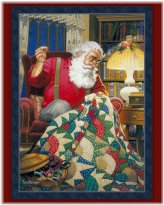 Santa's Workshop Fabric Panel