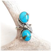 Turquoise Kingman Sterling Silver Ring