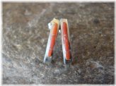 Coral Inlay Earrings by Lonjose