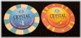 Casino Chip Duo: Crystal Cruises & Caesars Palace at Sea